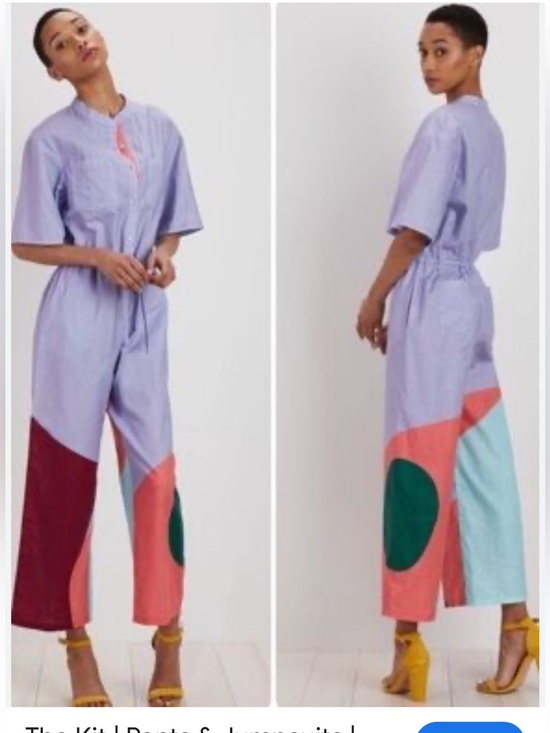 The Kit Pants - THE KIT ISSA JUMPSUIT LILAC CUT PAPER IN LIGHT COTTON SLUB